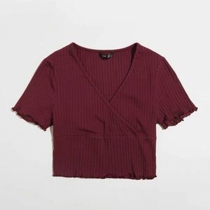 SHEIN Rib Knit Crop Top